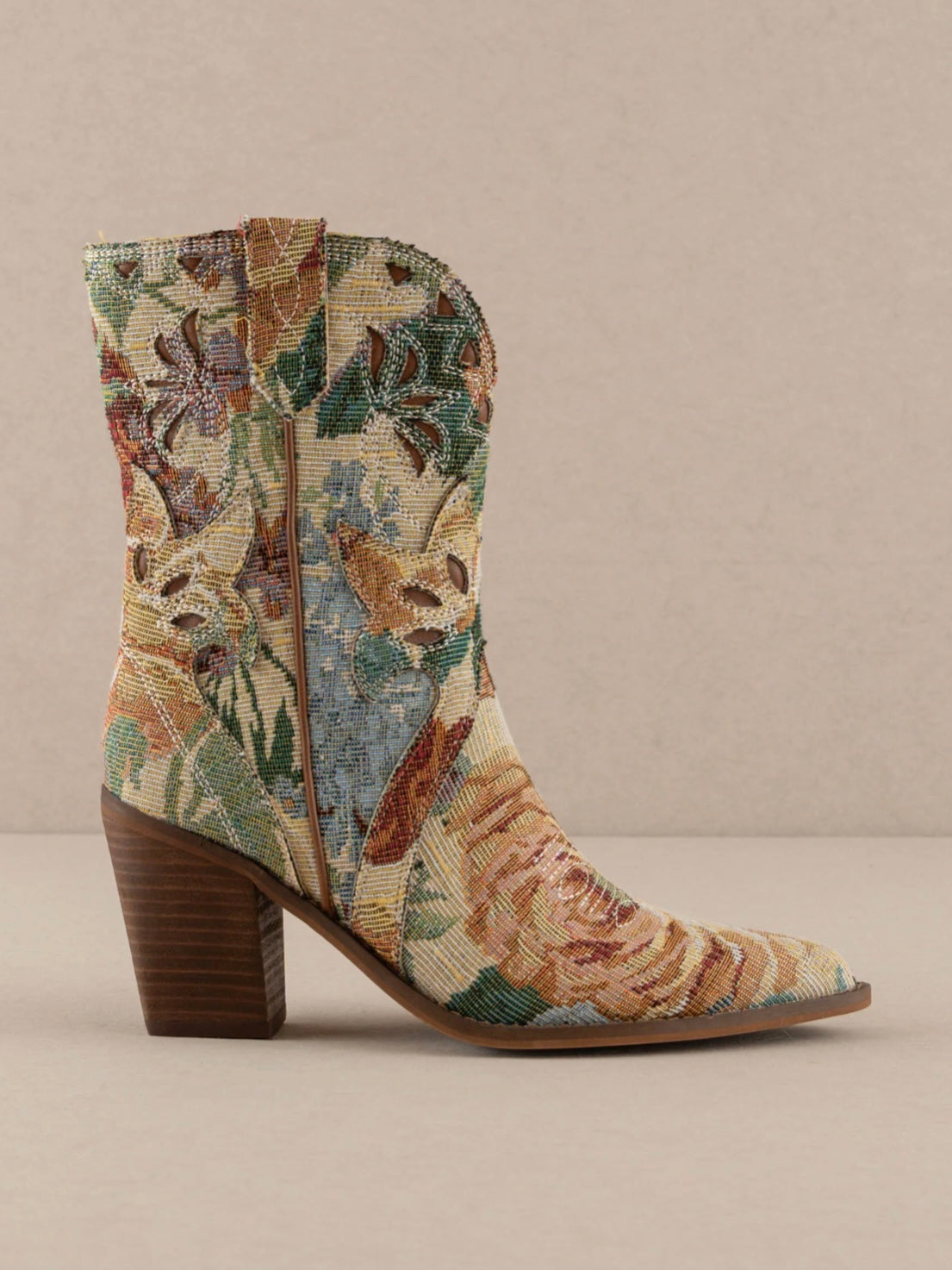 The Sorrel Floral Tapestry Western Boots