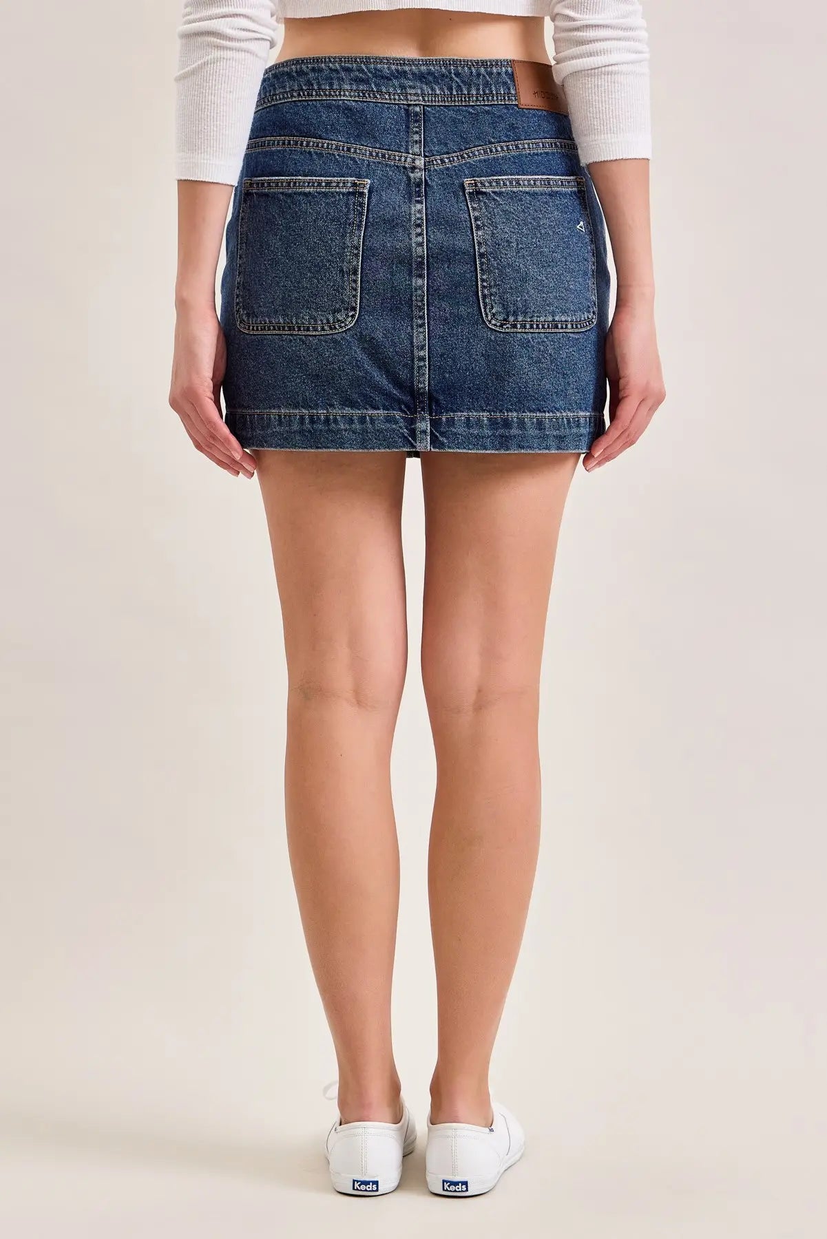 Hidden Peyton Dark Wash Denim Skirt