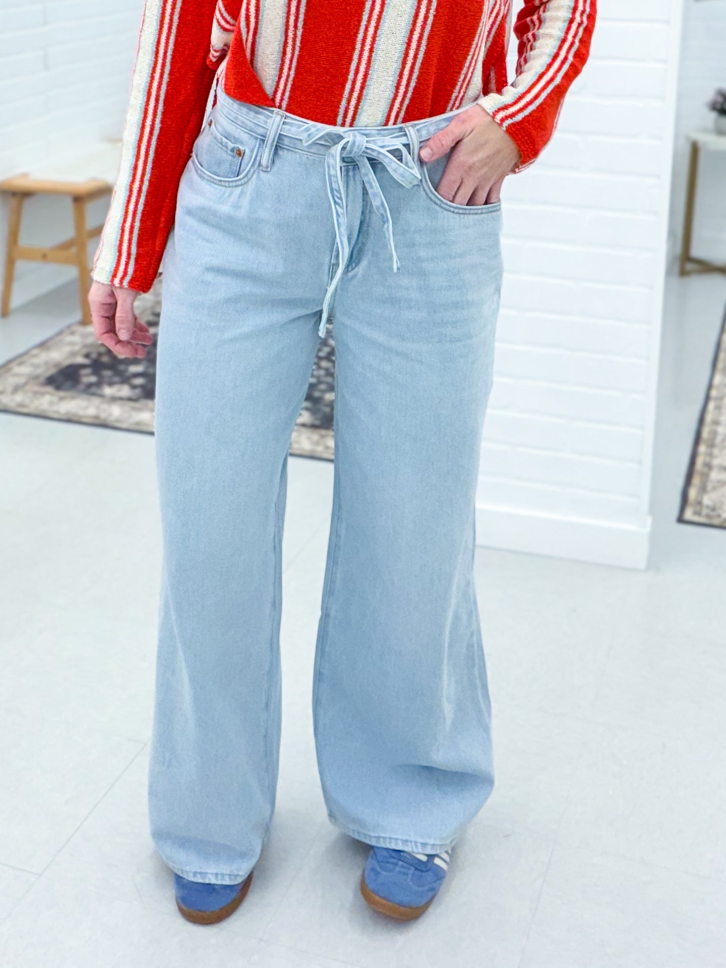 The Sierra Wide Leg Cotton Jeans