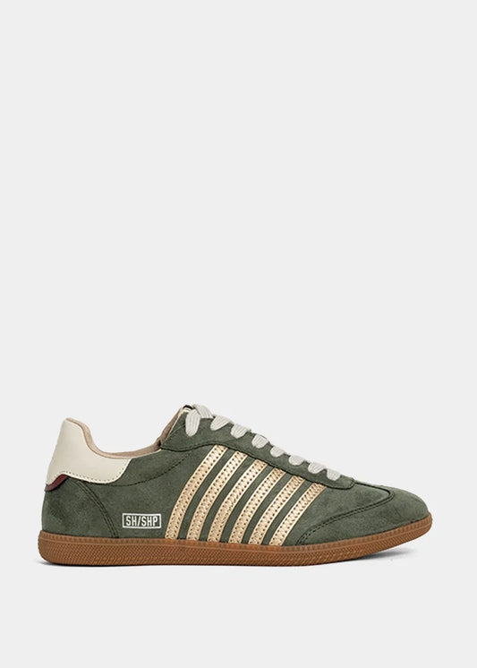 The Stevie Sneakers Olive Suede