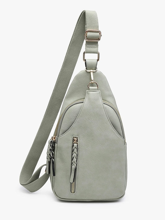 The Everly Sling Backpack Sage
