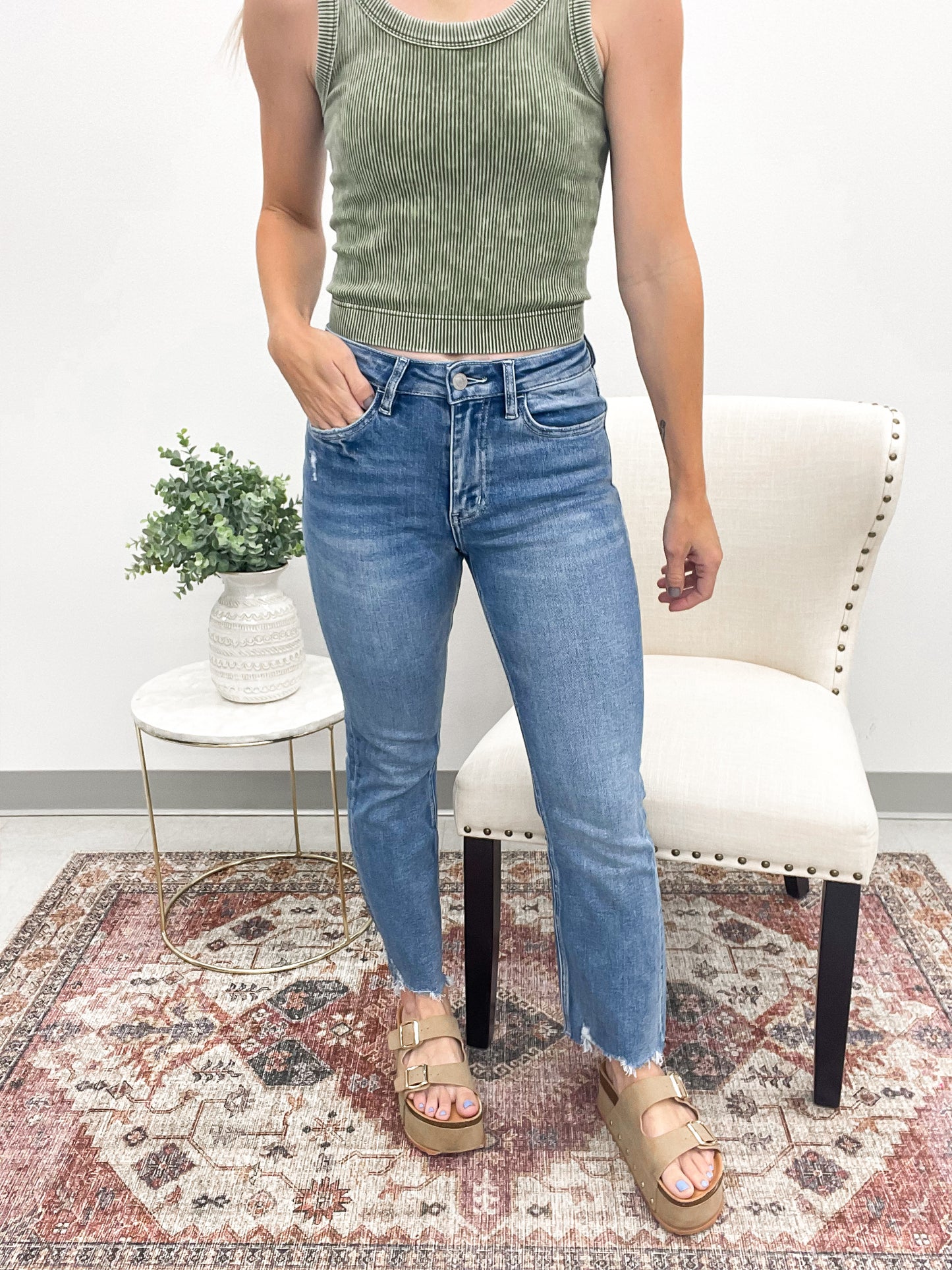 The Kimberly High Rise Kick Flare Jeans