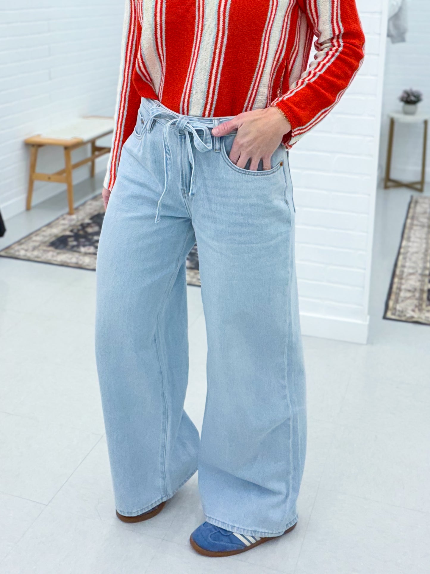 The Sierra Wide Leg Cotton Jeans