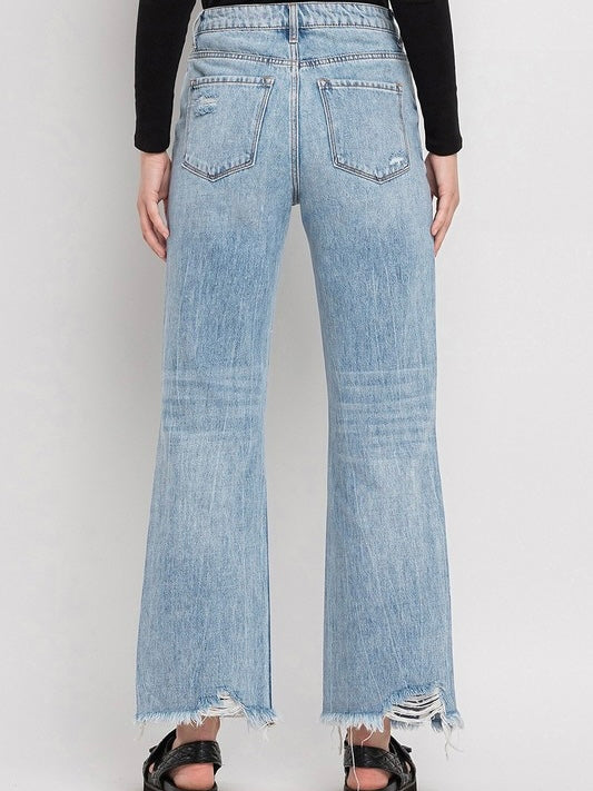 The Crystal 90's Super High Rise Vintage Flare Denim