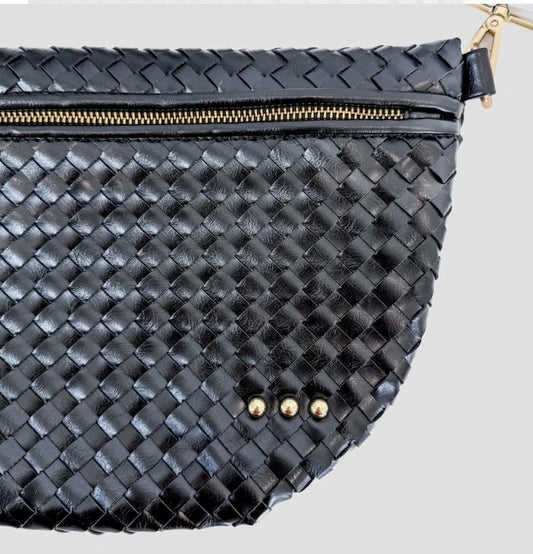 The Westlyn Woven Bum Bag Black