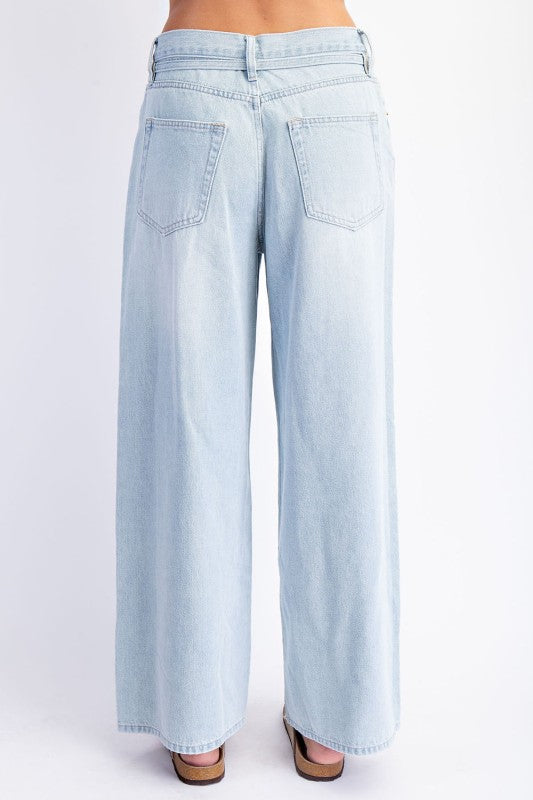 The Sierra Wide Leg Cotton Jeans
