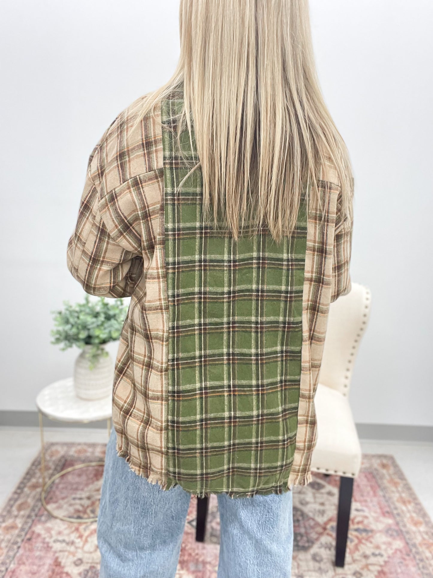 Mixed Harvest Plaid Button Up Shirt