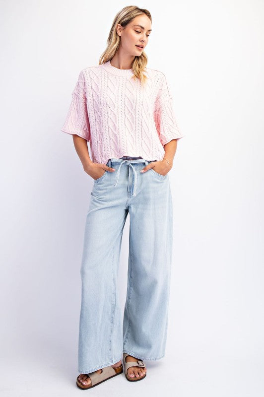 The Sierra Wide Leg Cotton Jeans