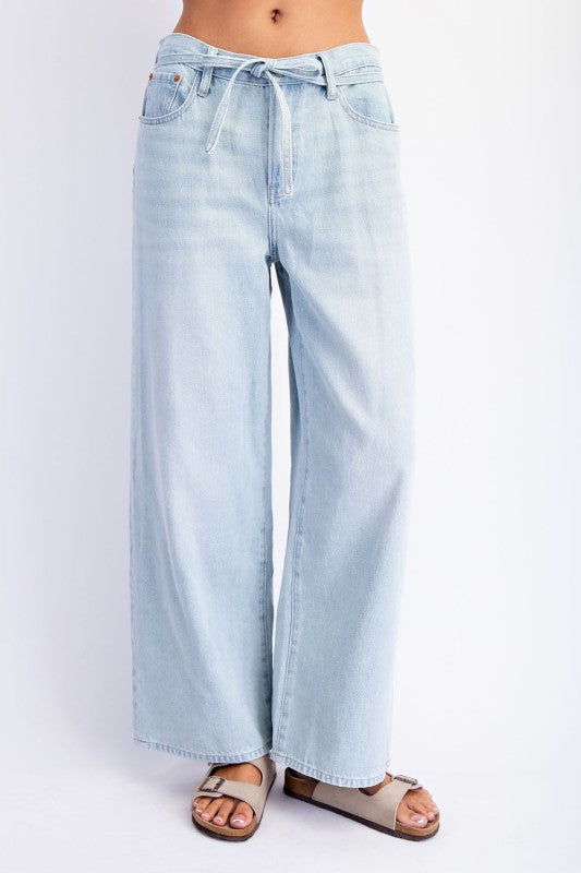 The Sierra Wide Leg Cotton Jeans
