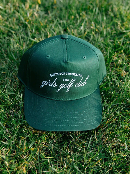 Queen Of The Greens Golf Club Hat Dark Green