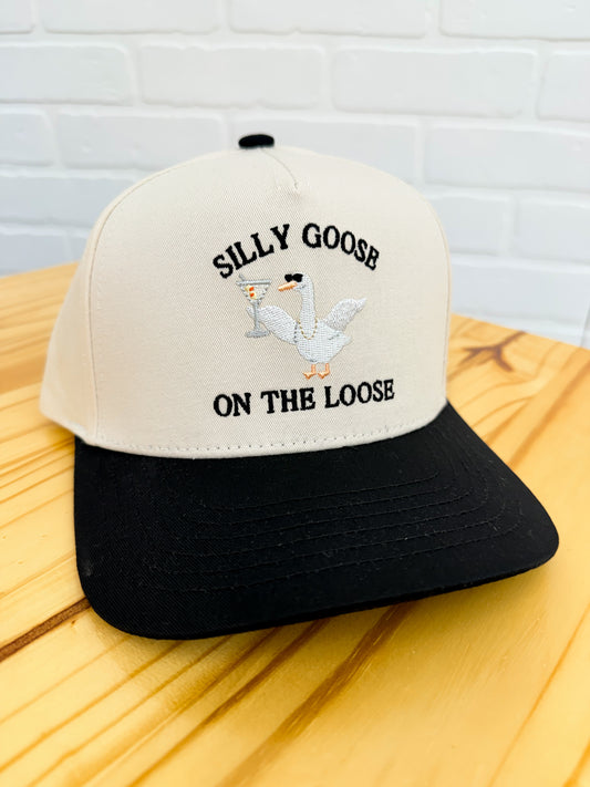 Silly Goose On The Loose Embroidered Hat