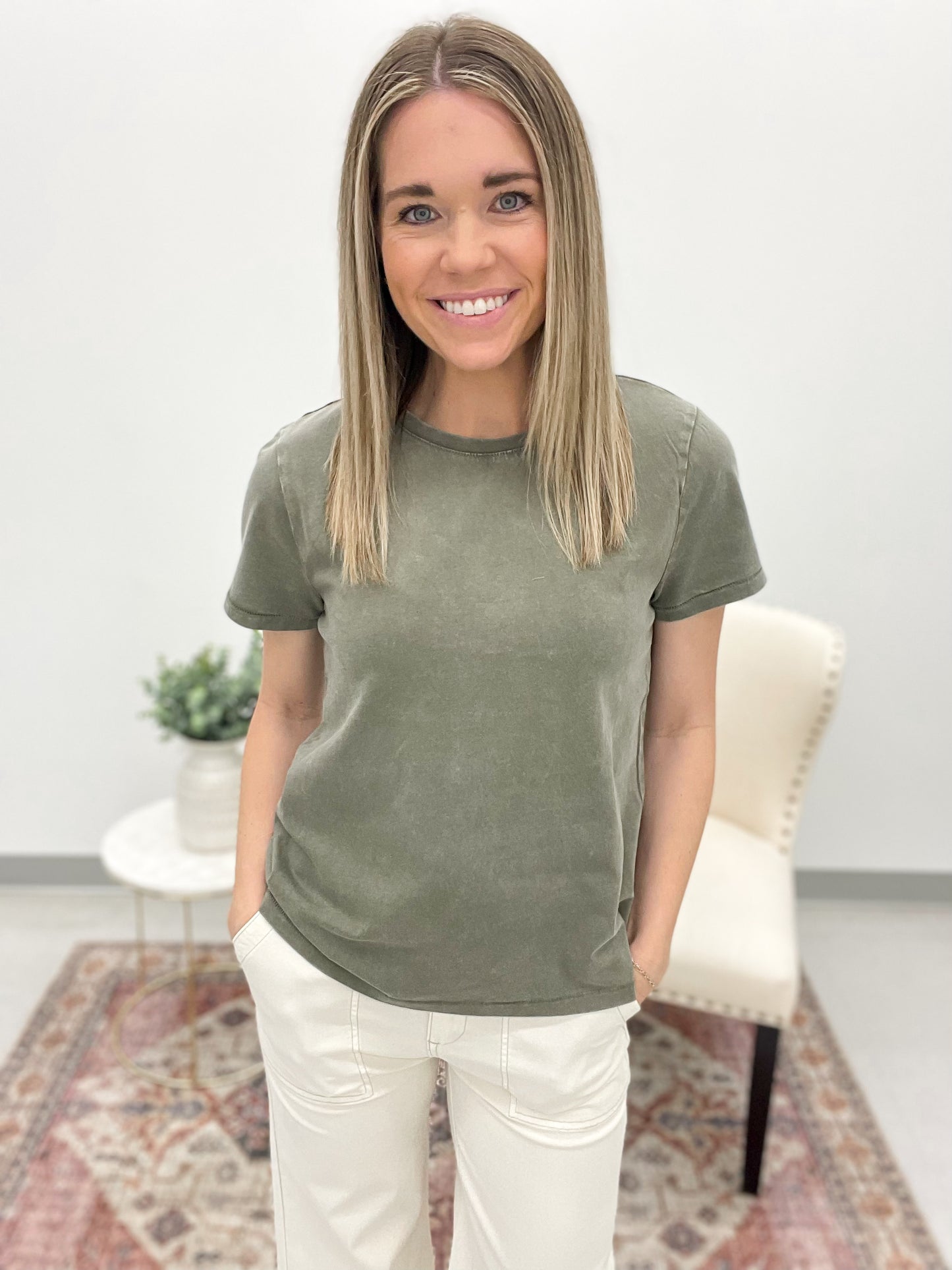 The Asher Tee Dried Sage