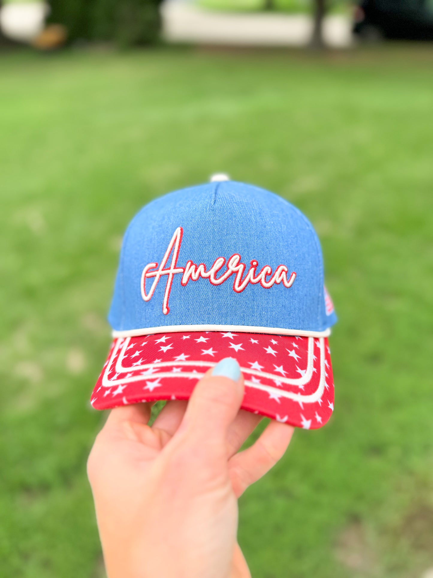 America Vintage Denim Hat