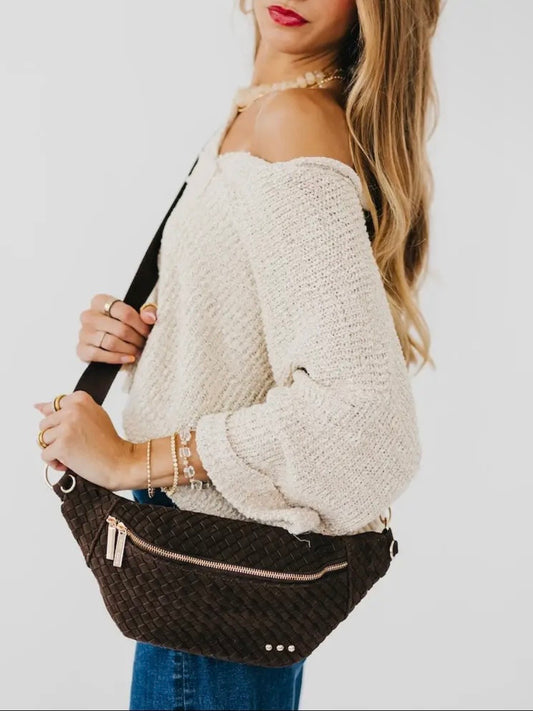 Susie Suede Bum Bag Chocolate