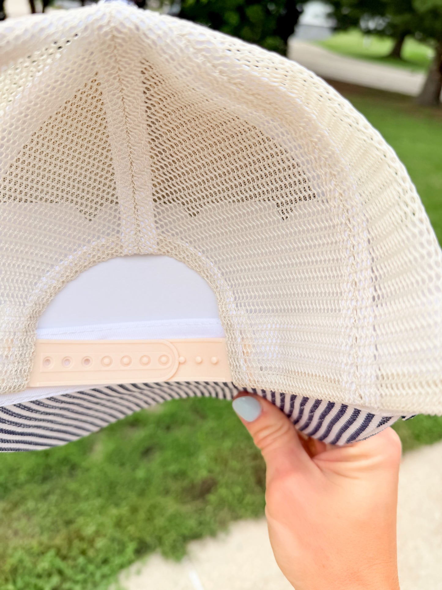 Boatin’ Nautical Stripe Vintage Hat