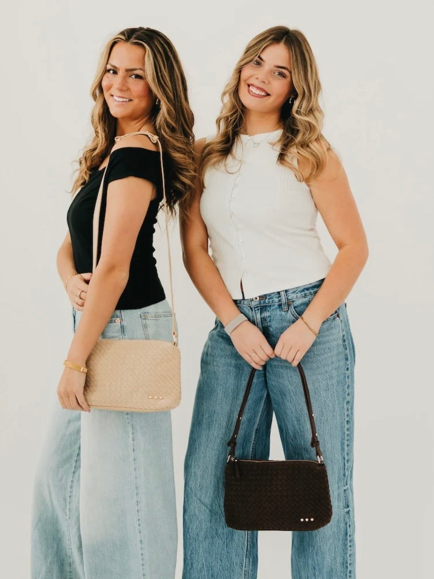 Harper Suede Hobo Bag Oat