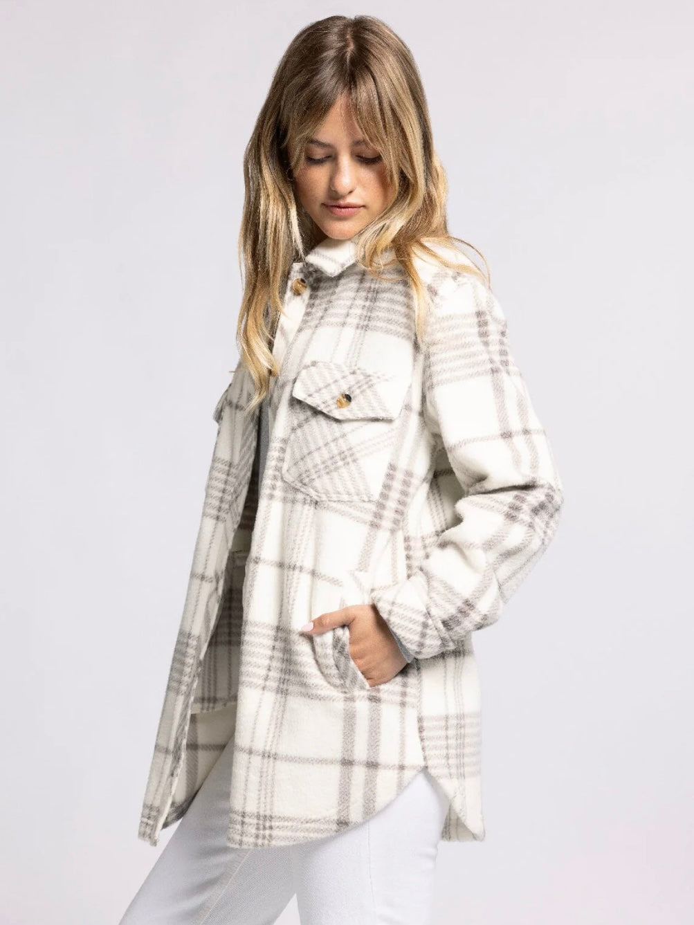 The Tullis Jacket Coconut Plaid