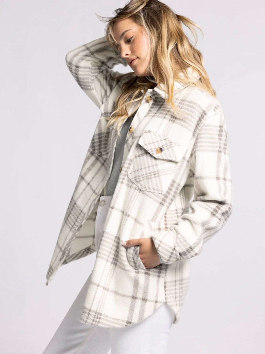 The Tullis Jacket Coconut Plaid