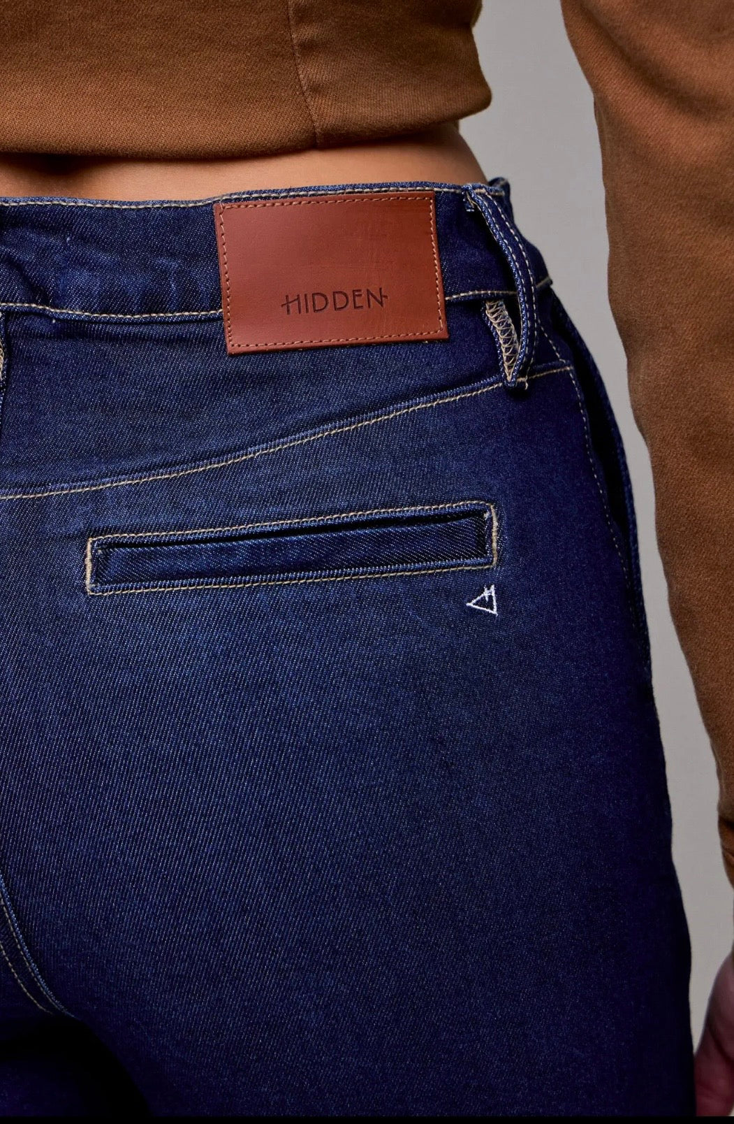 Hidden Happi High Rise Comfort Flare Dark Wash Denim