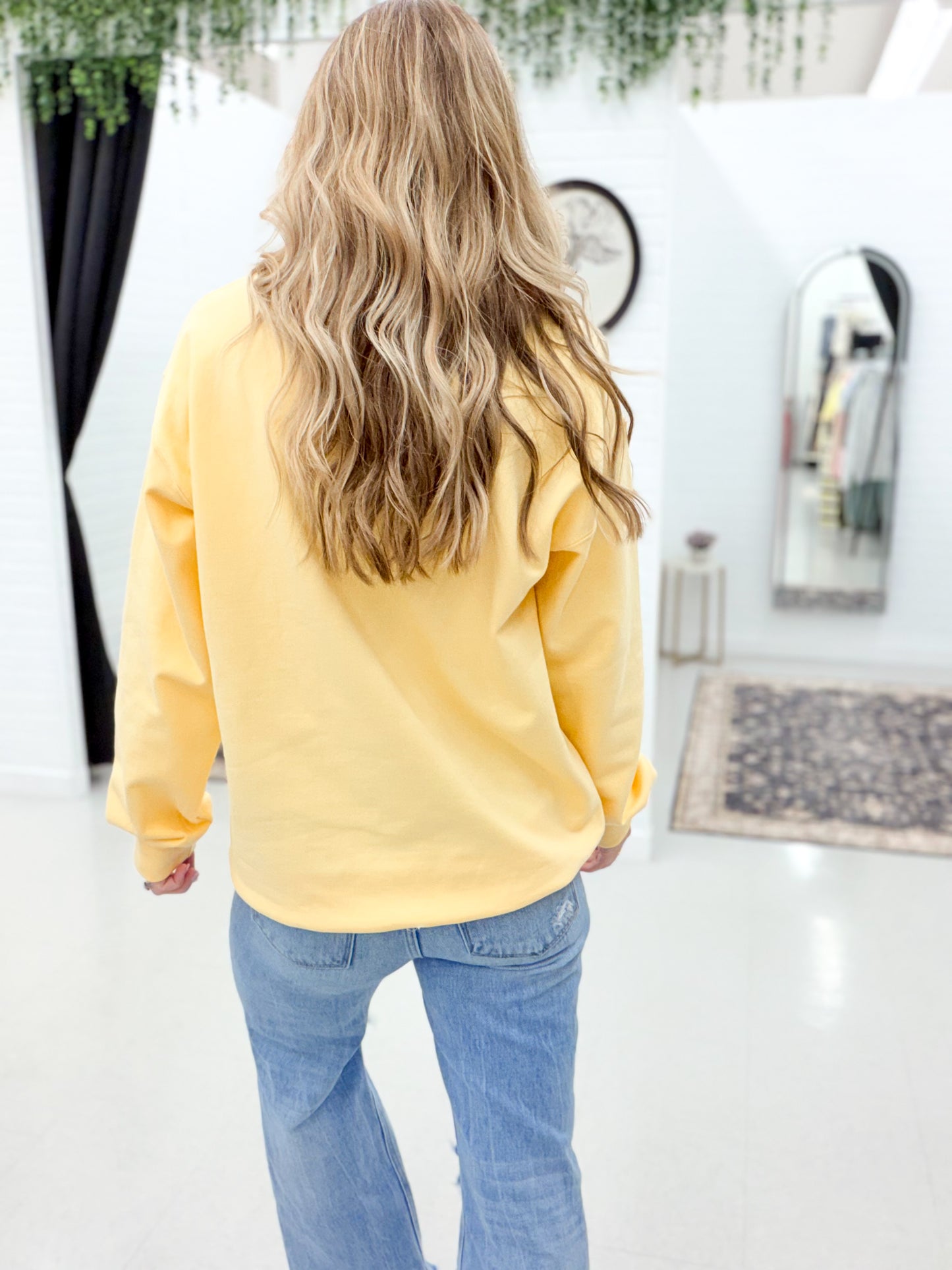 Rock River Nautical Crewneck Sweatshirt Yellow