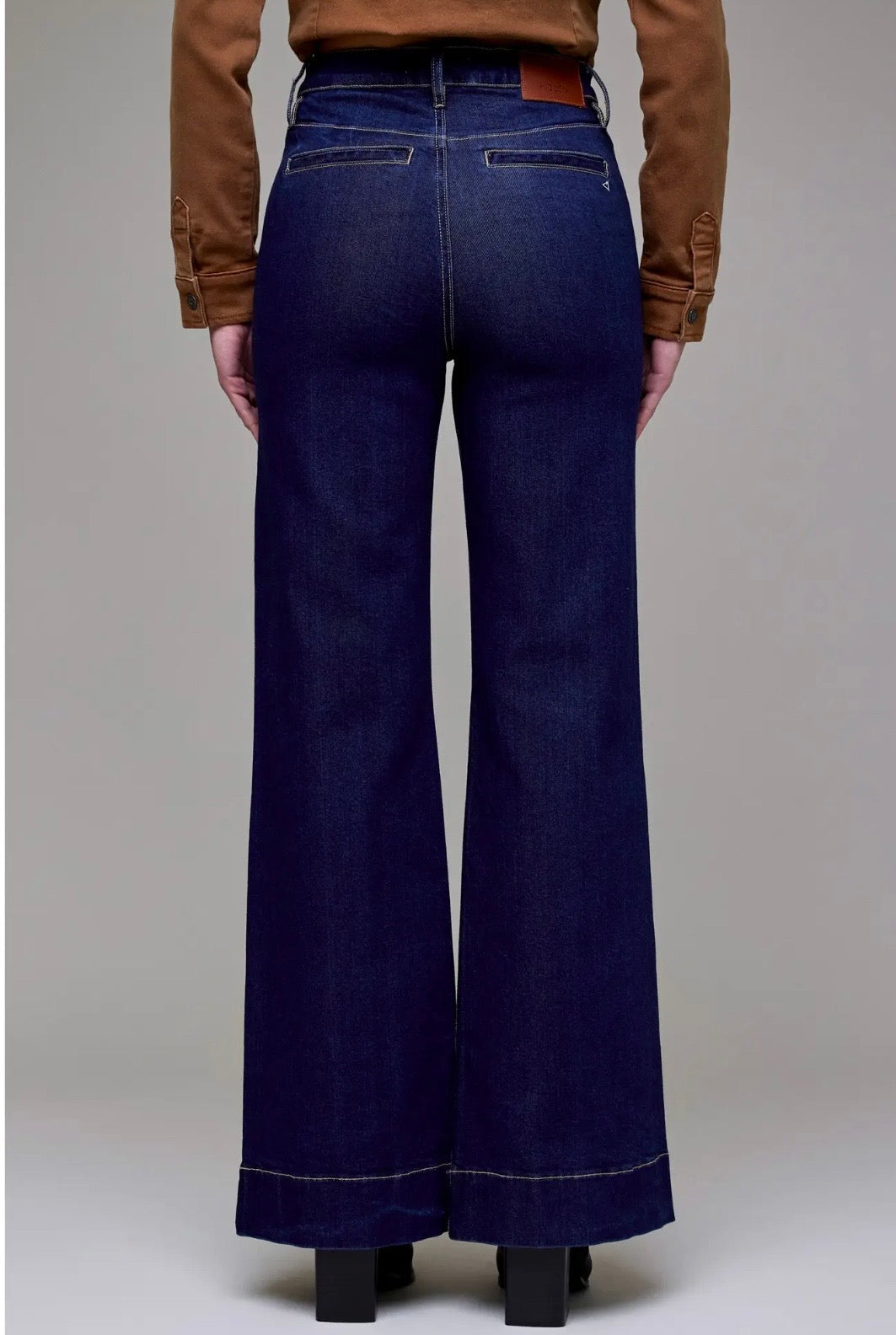 Hidden Happi High Rise Comfort Flare Dark Wash Denim