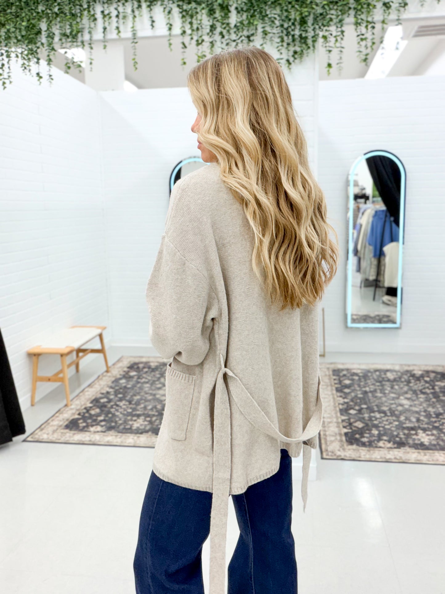 Perfect Match Button Down Sweater Cardigan Oatmeal