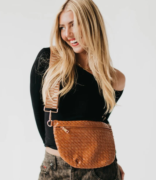The Westlyn Woven Bum Bag Brown