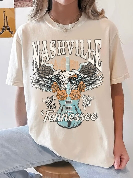 Nashville Vintage Graphic Tee Oatmeal