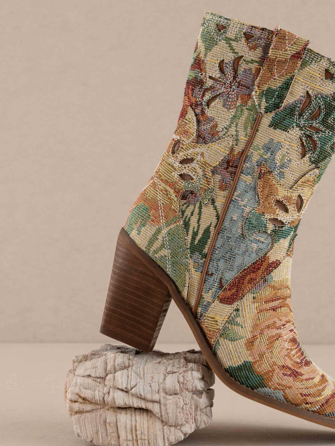 The Sorrel Floral Tapestry Western Boots