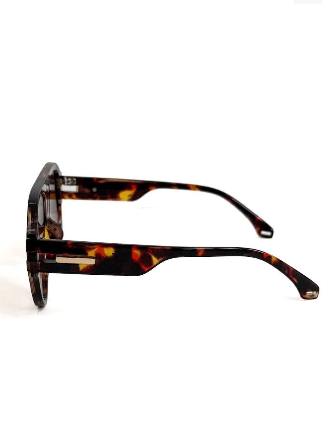 Knox Aviator Sunglasses Brown Tortoise/Brown