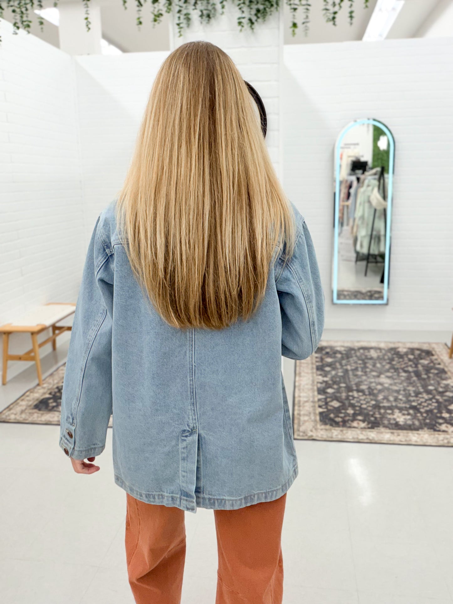 The Lexi Denim Barn Jacket Medium Wash