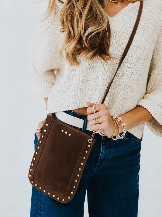The Shelby Suede Phone Bag