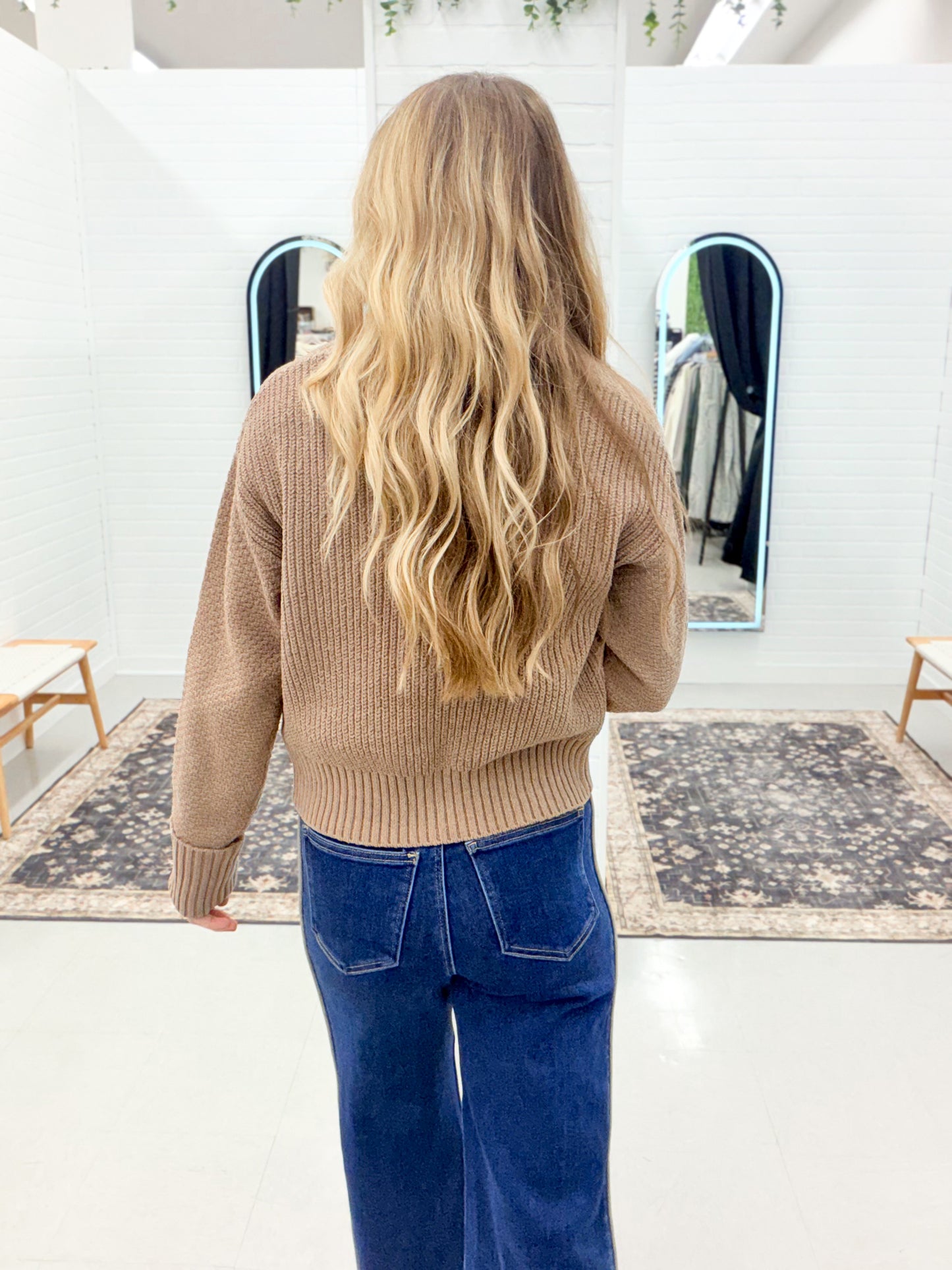 More To It Button Up Cardigan Mocha