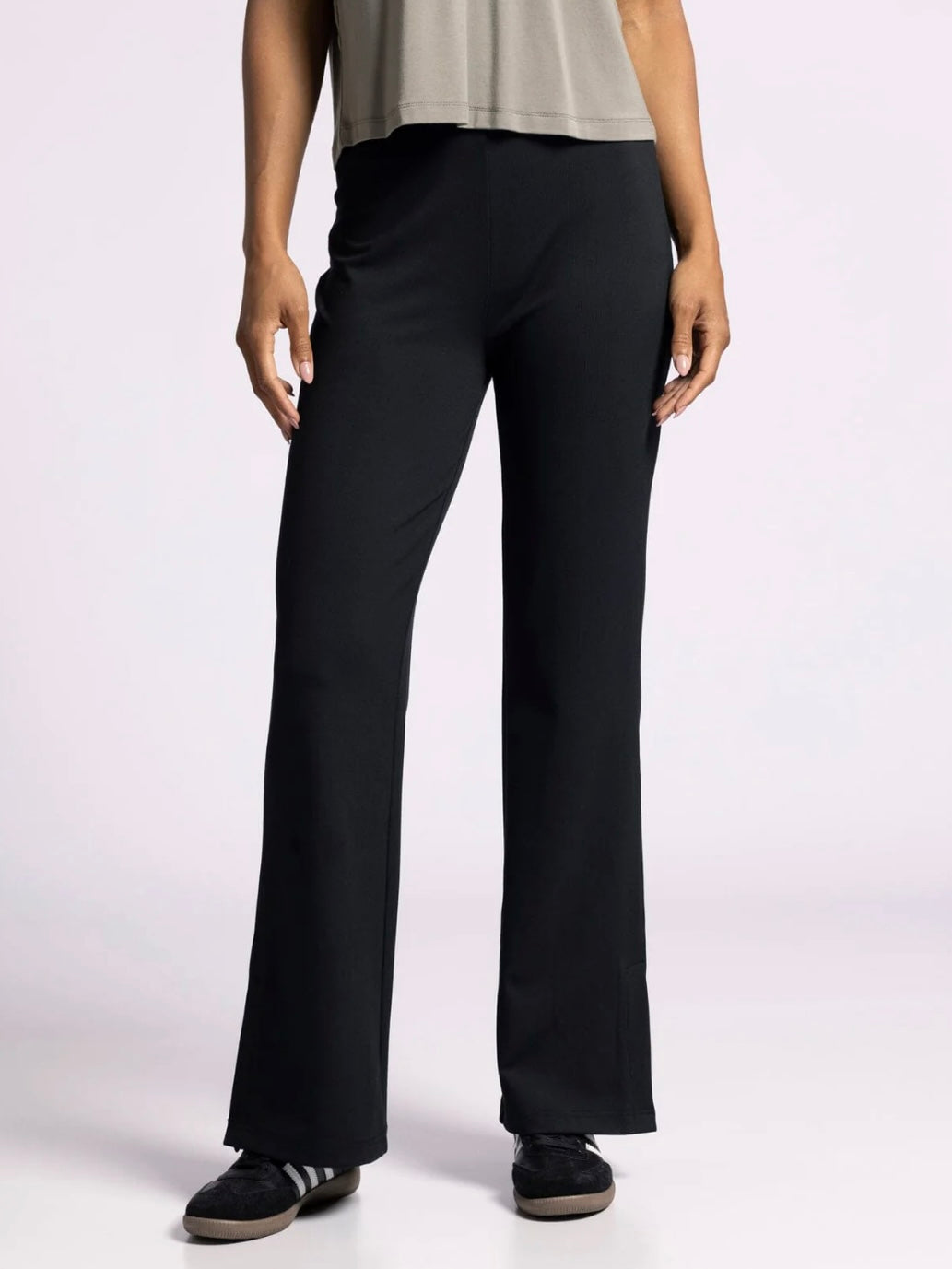 The Izzy Pants Black Rib