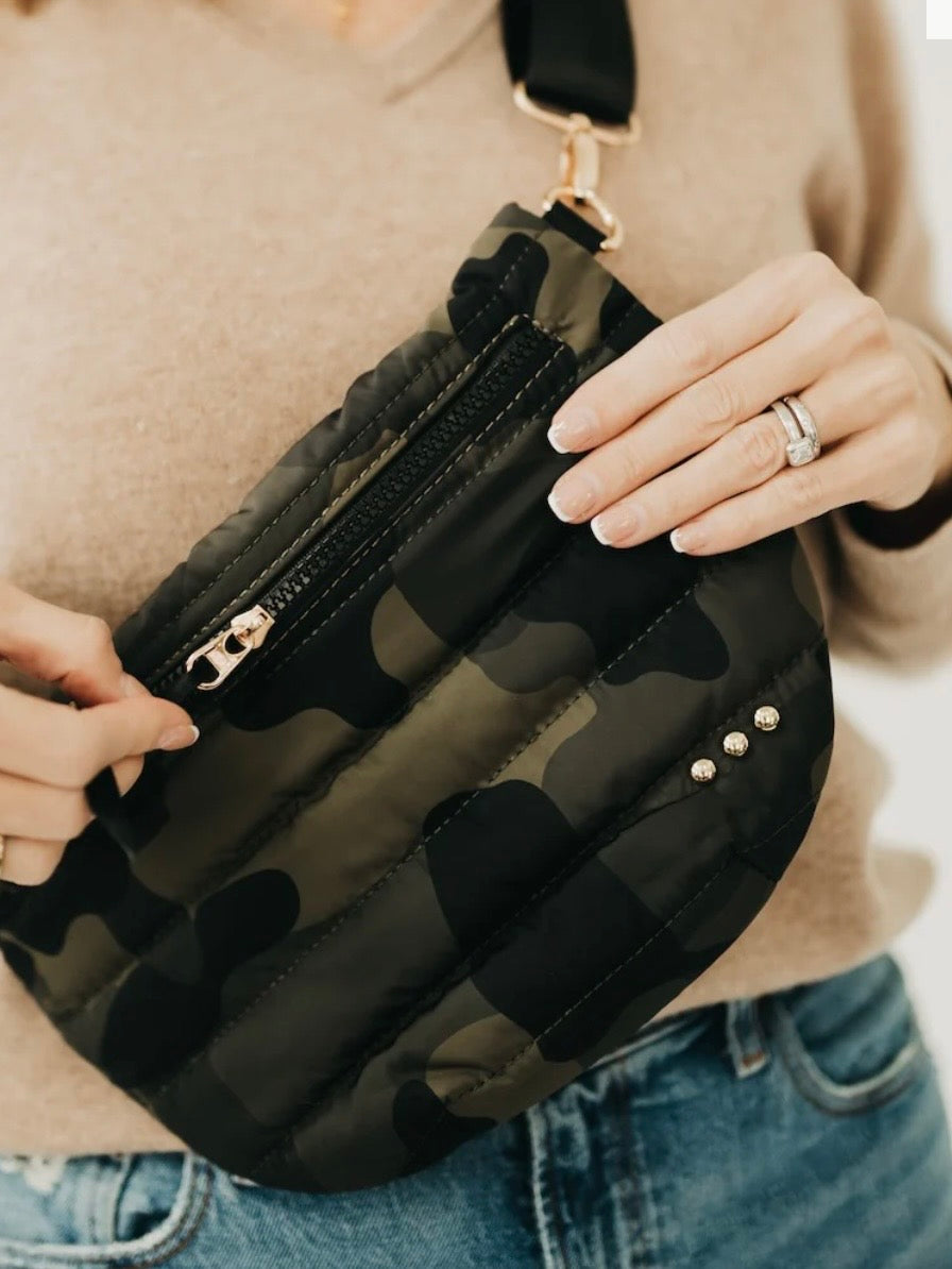 The Jolie Puffer Bum Bag Camouflage