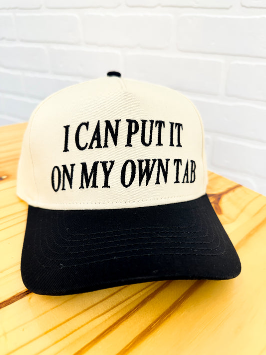 I Can Put It On My Own Tab Embroidered Hat