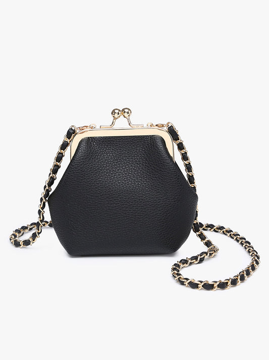 The Cleo Coin Pouch Crossbody Black