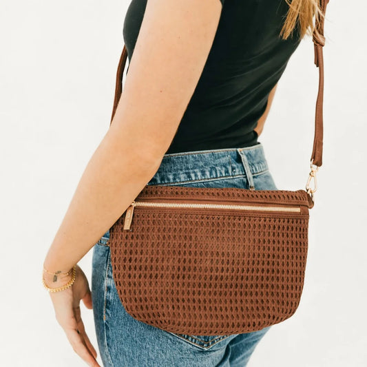 Hollow Westlyn Woven Bum Bag Brown