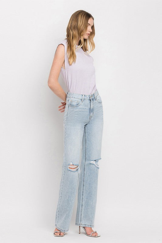 The Laina Vintage High Rise Flare Denim Light Wash Tall