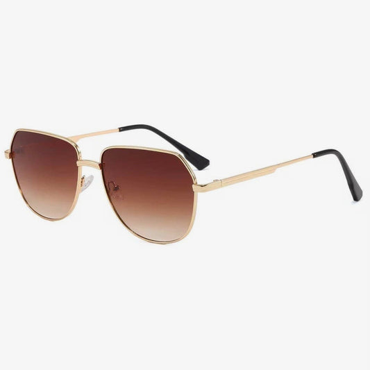 The April Aviator Sunglasses Gold/Brown Lens