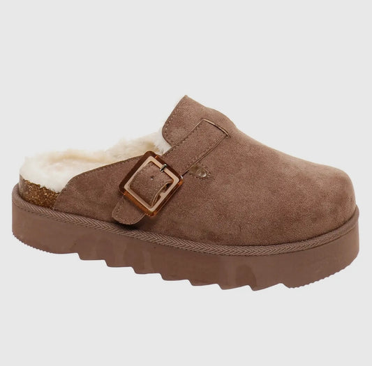 Hey Sunday Outwoods Clog Shoes Taupe Brown