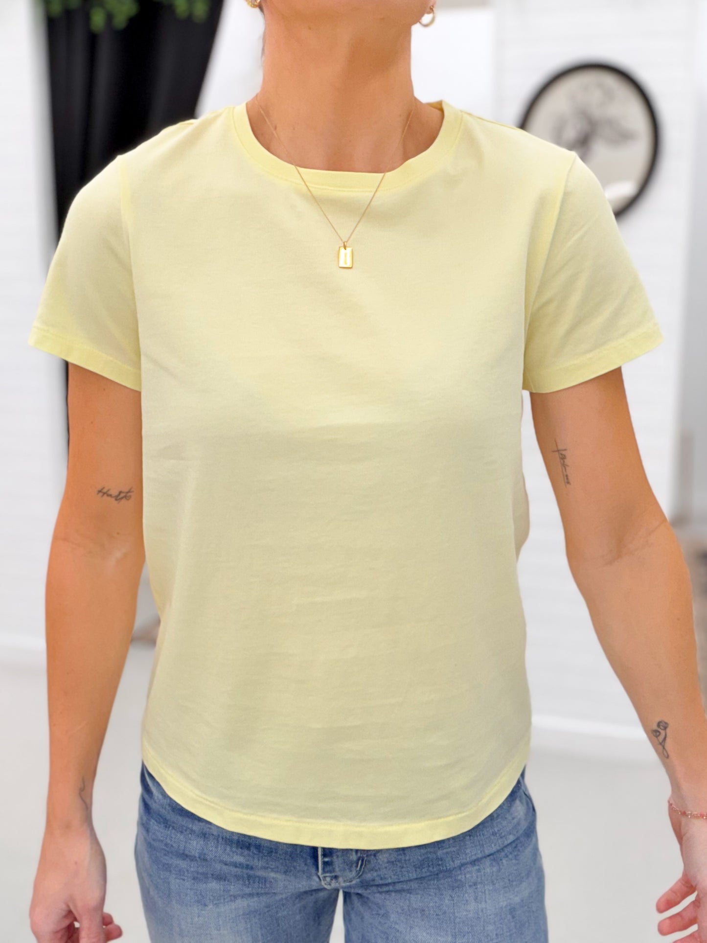The Asher Tee Butter Yellow