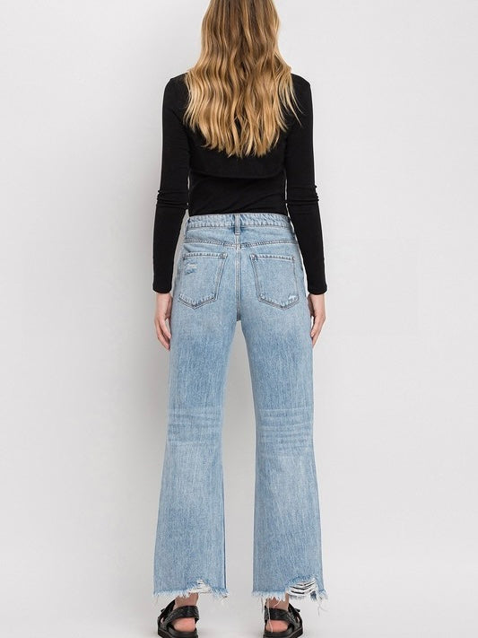 The Crystal 90's Super High Rise Vintage Flare Denim