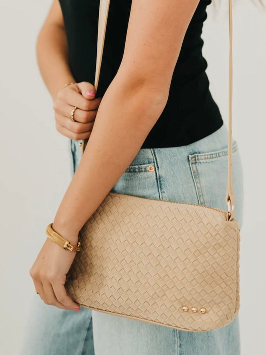 Harper Suede Hobo Bag Oat