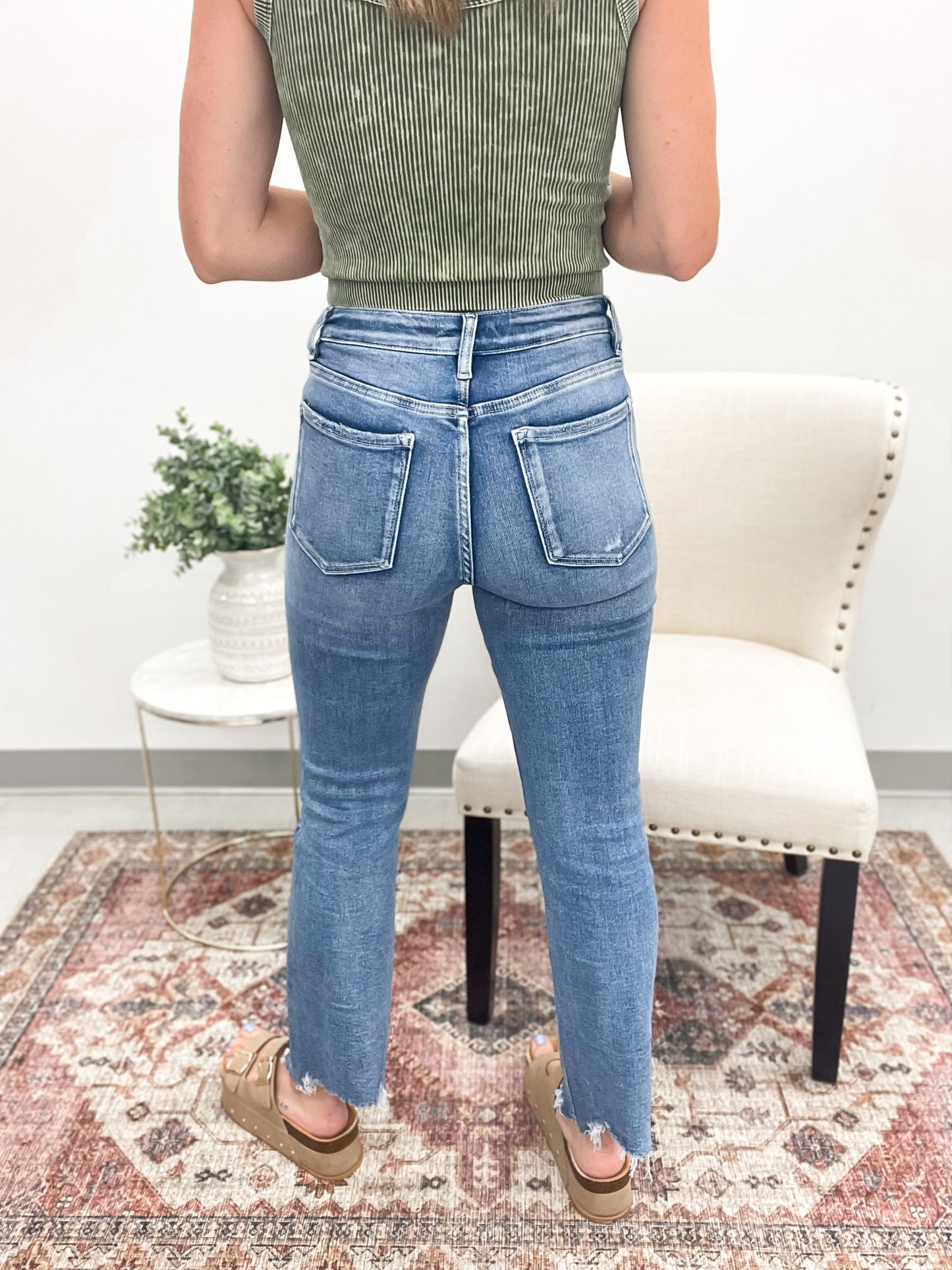 The Kimberly High Rise Kick Flare Jeans