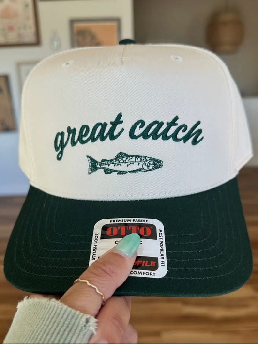 Great Catch Fishing Embroidered Hat