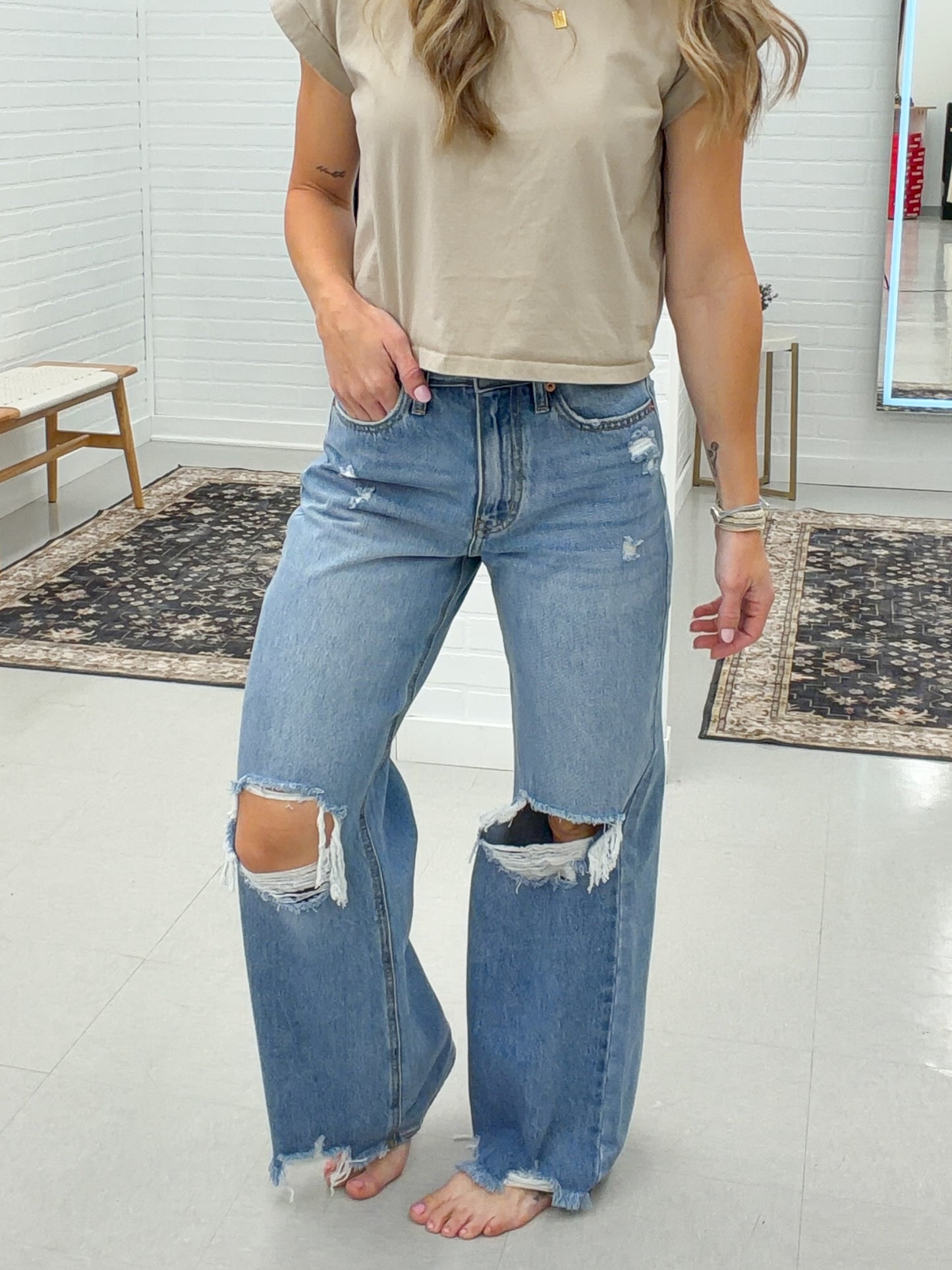 Hallie High Rise Relaxed Flare Jeans