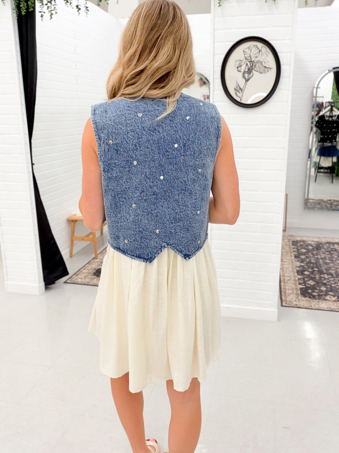 On Stage Studded Denim Vest
