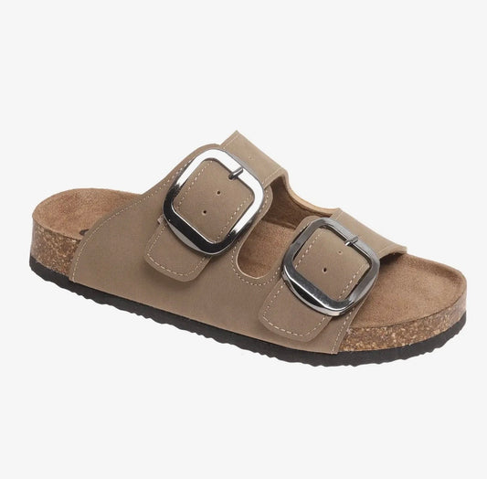 Outwoods Bork Buckle Sandals Taupe