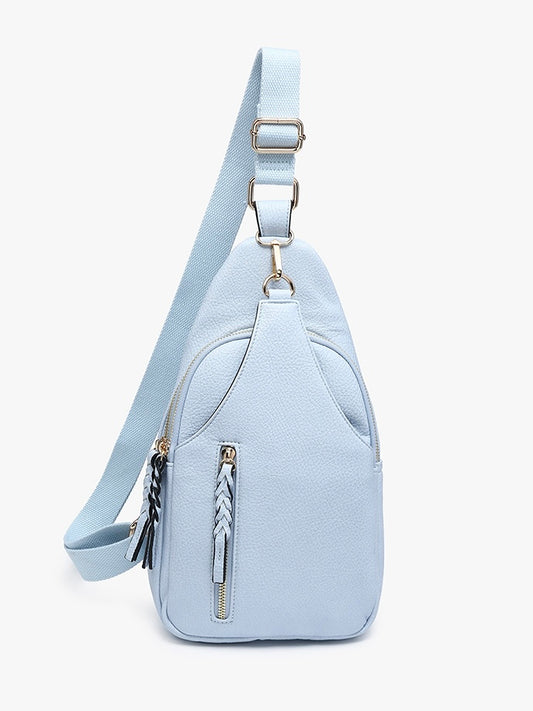 The Everly Sling Backpack Glacial Blue